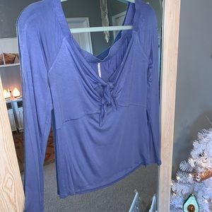 Free People Front Tie Long Sleeve